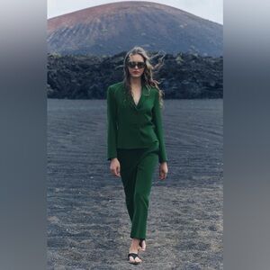 ZARA NEW 100% WOOL ANKLE PANTS ZW COLLECTION